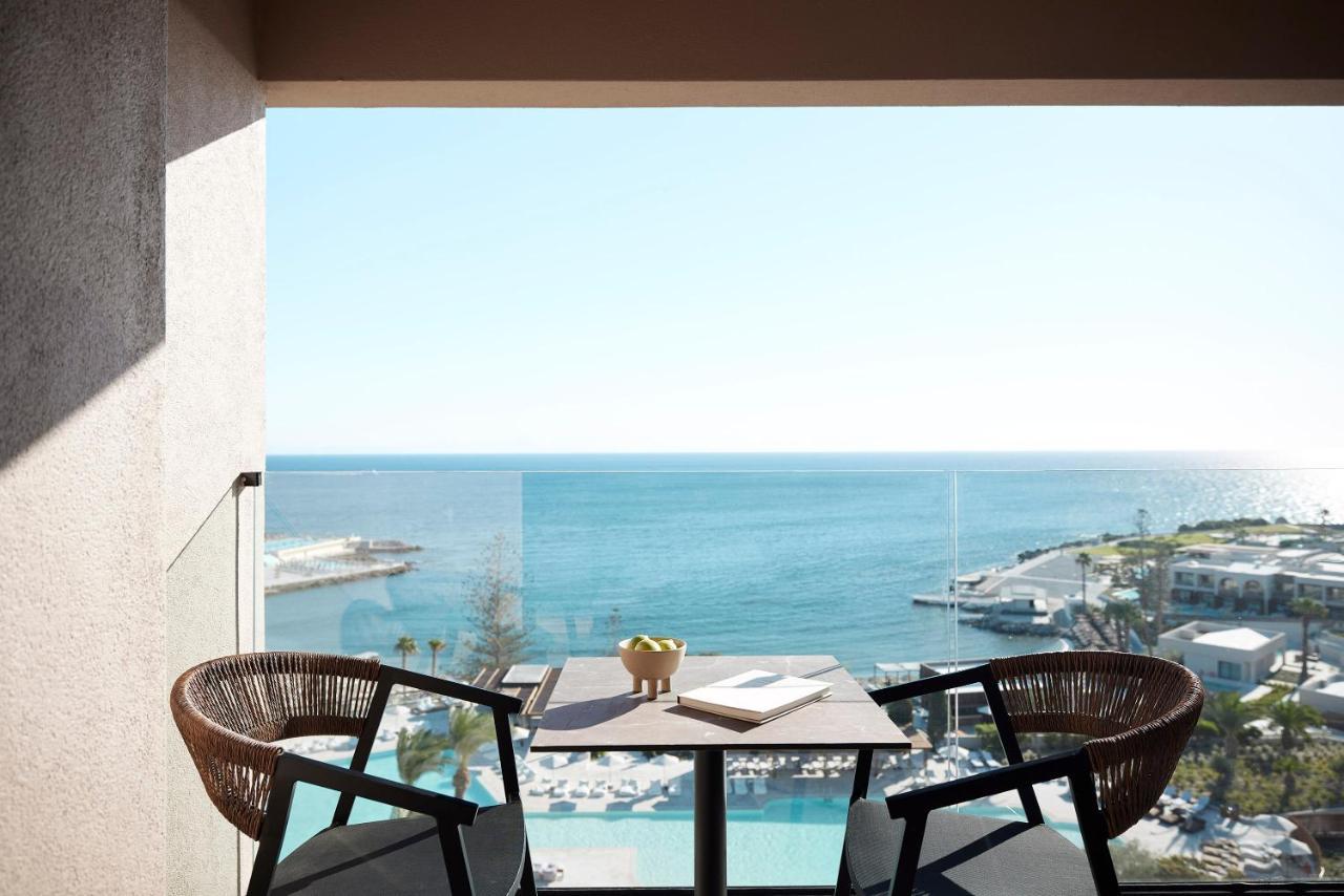 Helea Lifestyle Beach Resort Kallithéa Exterior foto View from the balcony of a suite